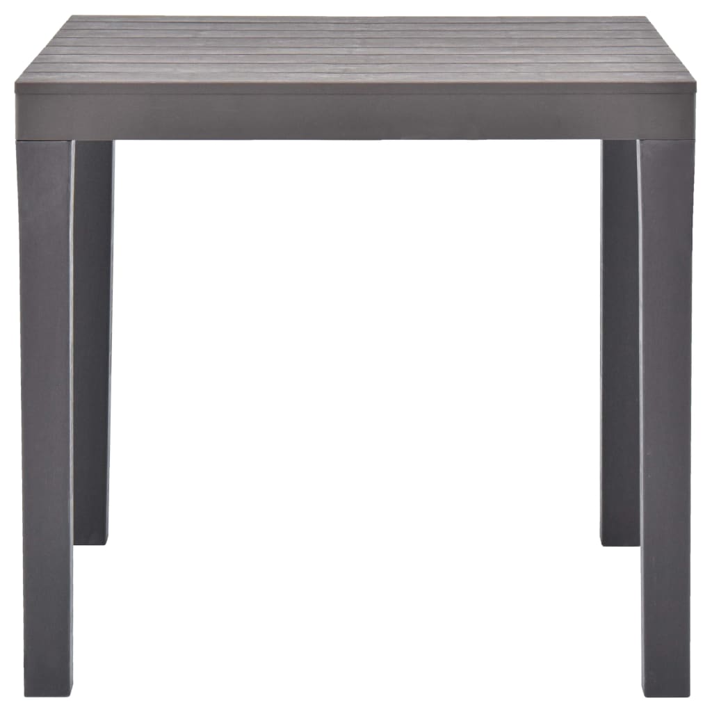 Tuintafel 78x78x72 cm kunststof mokka - AllerleiShop