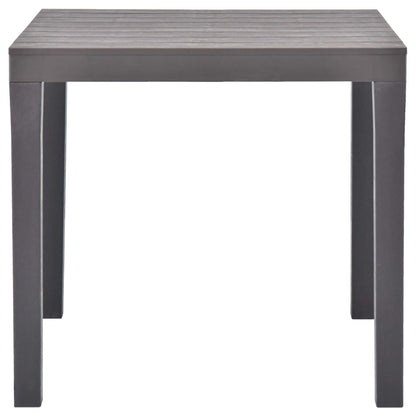 Tuintafel 78x78x72 cm kunststof mokka - AllerleiShop