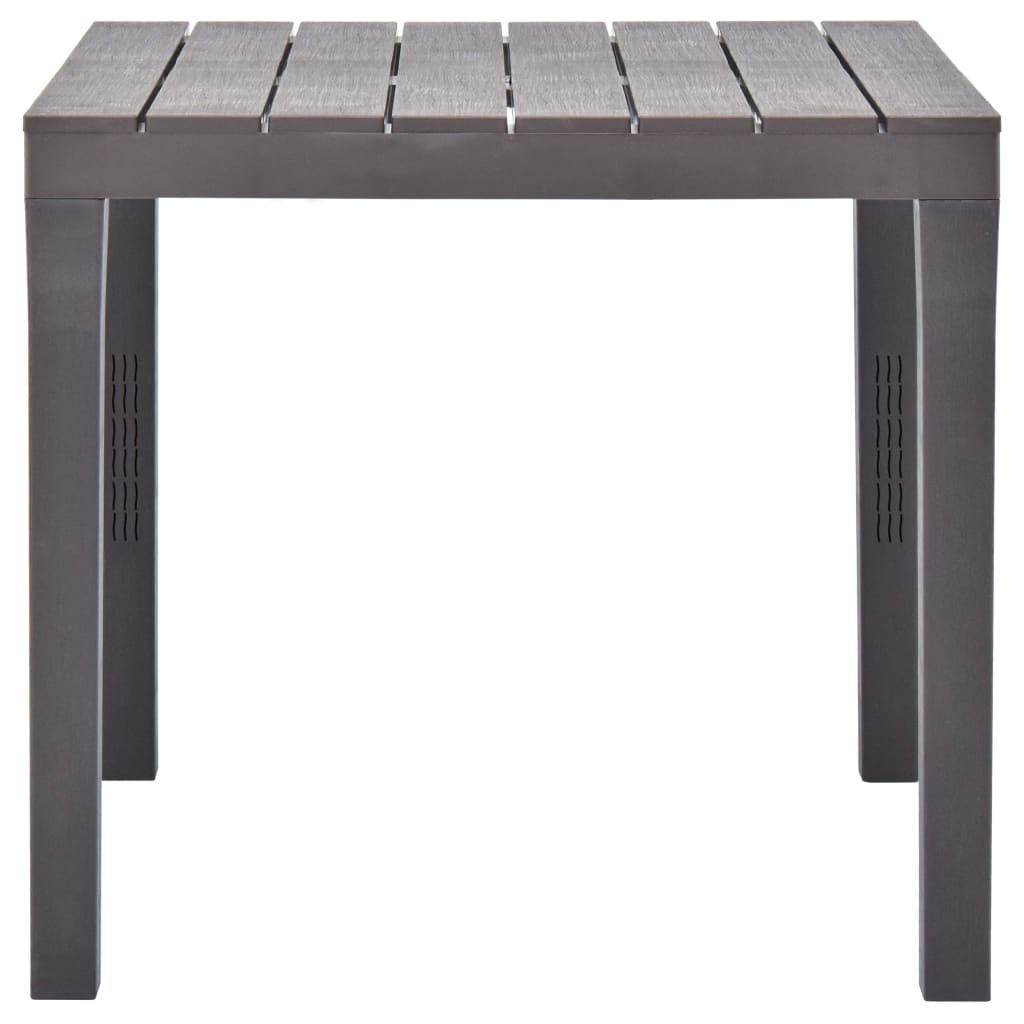 Tuintafel 78x78x72 cm kunststof mokka - AllerleiShop