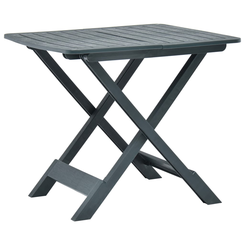 Tuintafel inklapbaar 79x72x70 cm kunststof groen - AllerleiShop