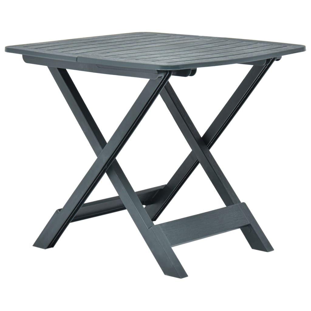 Tuintafel inklapbaar 79x72x70 cm kunststof groen - AllerleiShop