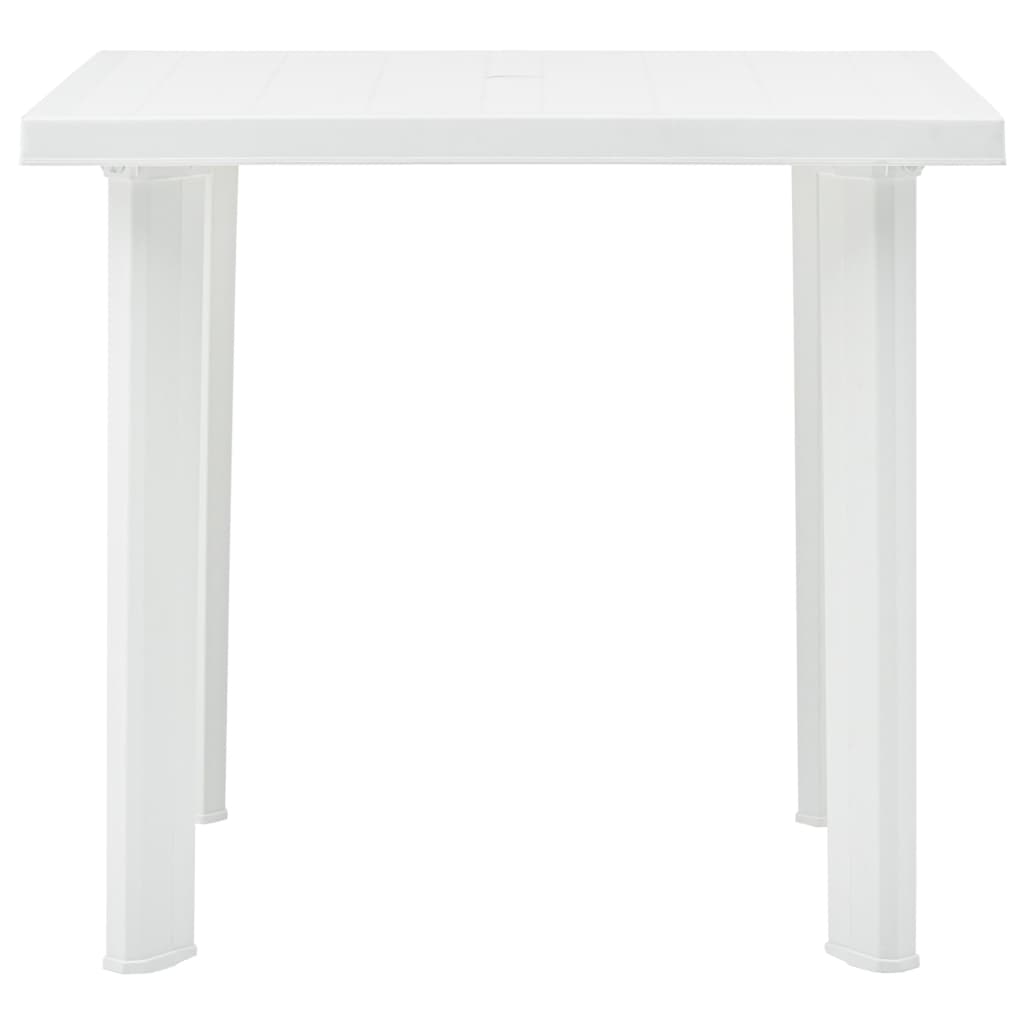 Tuintafel 80x75x72 cm kunststof wit - AllerleiShop