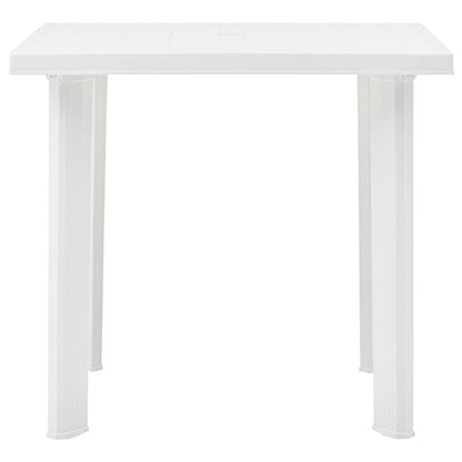 Tuintafel 80x75x72 cm kunststof wit - AllerleiShop