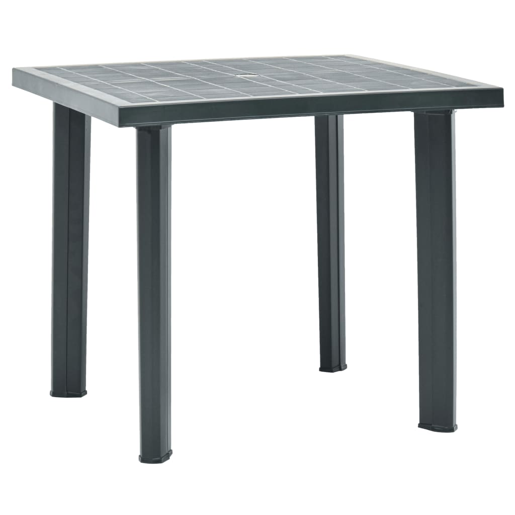 Tuintafel 80x75x72 cm kunststof groen - AllerleiShop