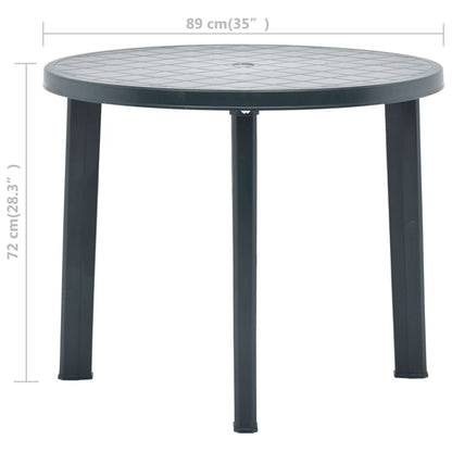 Tuintafel 89 cm kunststof groen - AllerleiShop