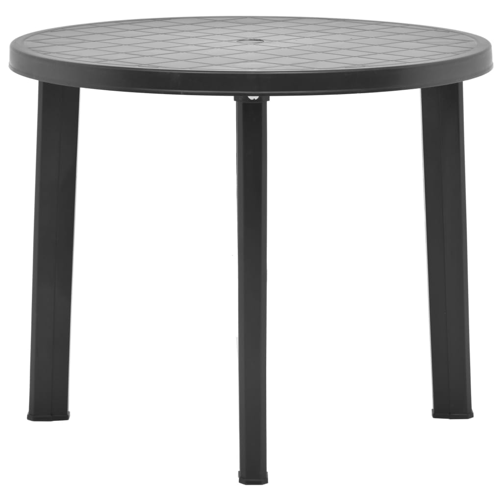 Tuintafel 89 cm kunststof antraciet - AllerleiShop