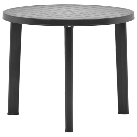 Tuintafel 89 cm kunststof antraciet - AllerleiShop