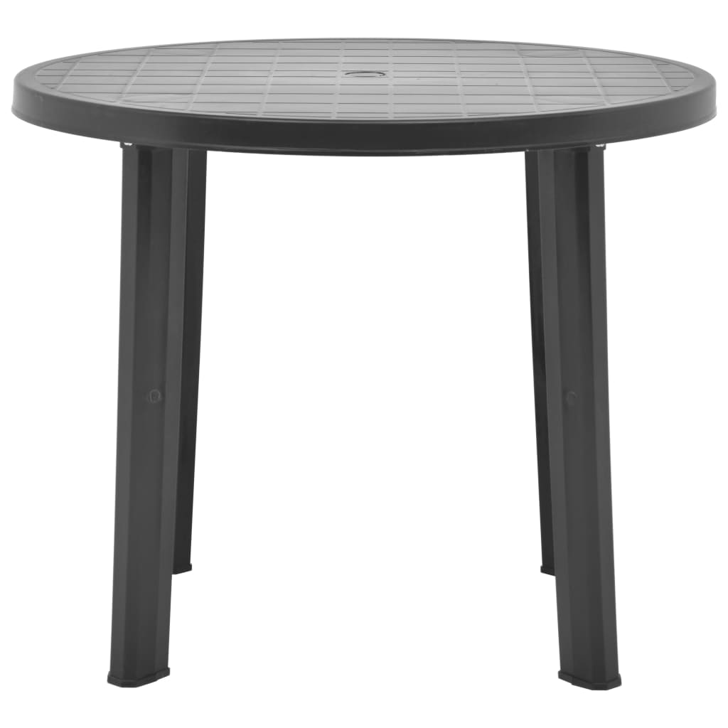 Tuintafel 89 cm kunststof antraciet - AllerleiShop