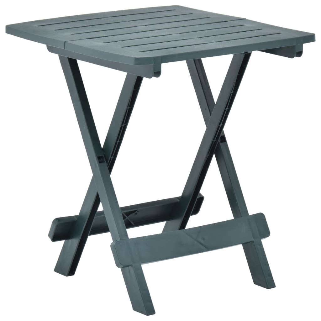 Tuintafel inklapbaar 45x43x50 cm kunststof groen - AllerleiShop