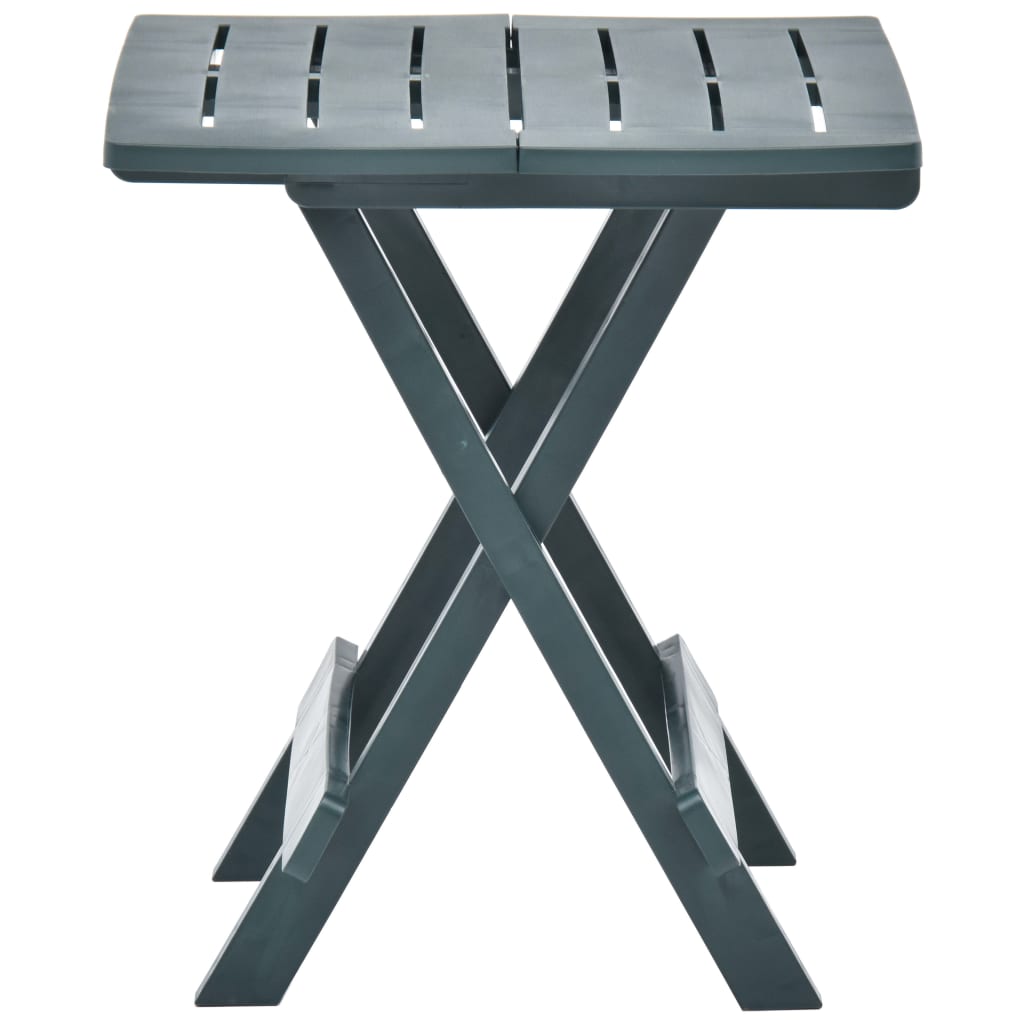 Tuintafel inklapbaar 45x43x50 cm kunststof groen - AllerleiShop