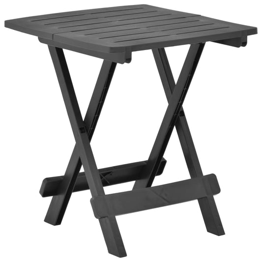 Tuintafel inklapbaar 45x43x50 cm kunststof antraciet - AllerleiShop