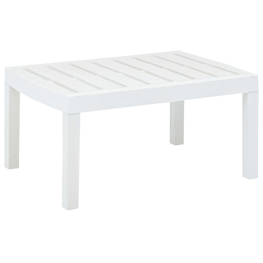 Tuintafel 78x55x38 cm kunststof wit - AllerleiShop