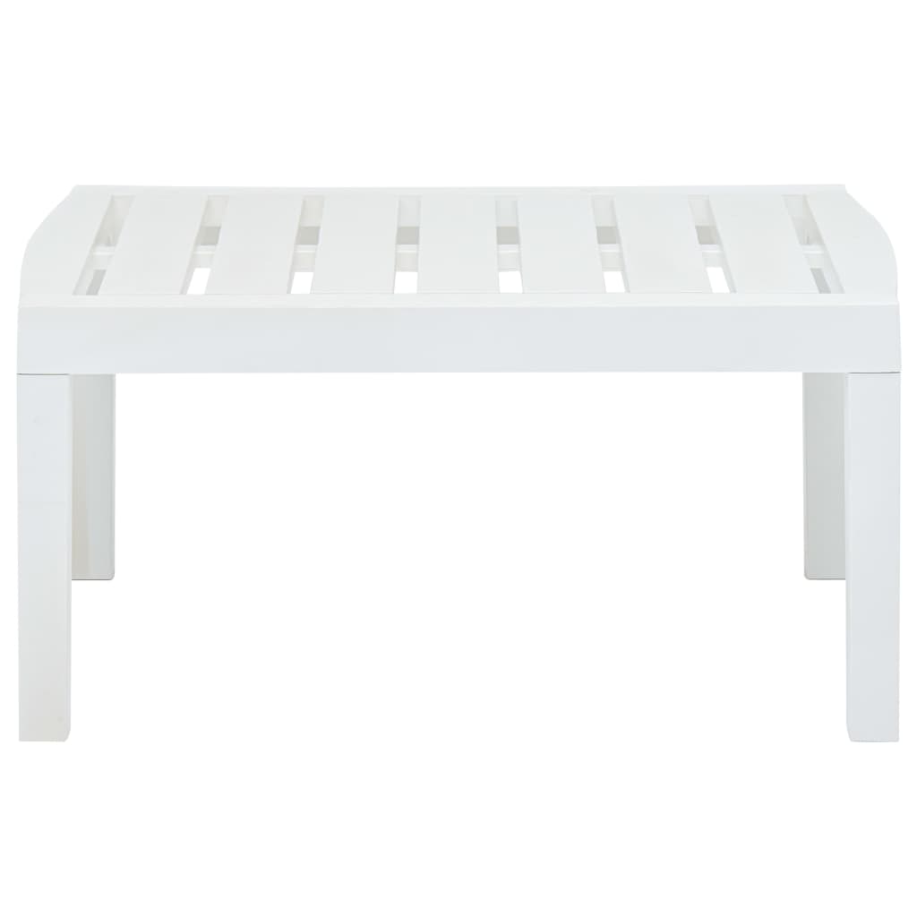 Tuintafel 78x55x38 cm kunststof wit - AllerleiShop