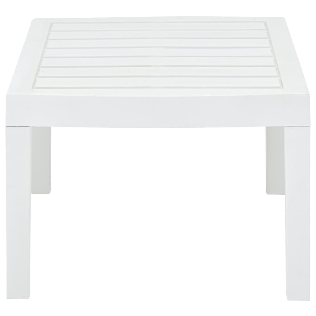 Tuintafel 78x55x38 cm kunststof wit - AllerleiShop