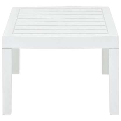 Tuintafel 78x55x38 cm kunststof wit - AllerleiShop