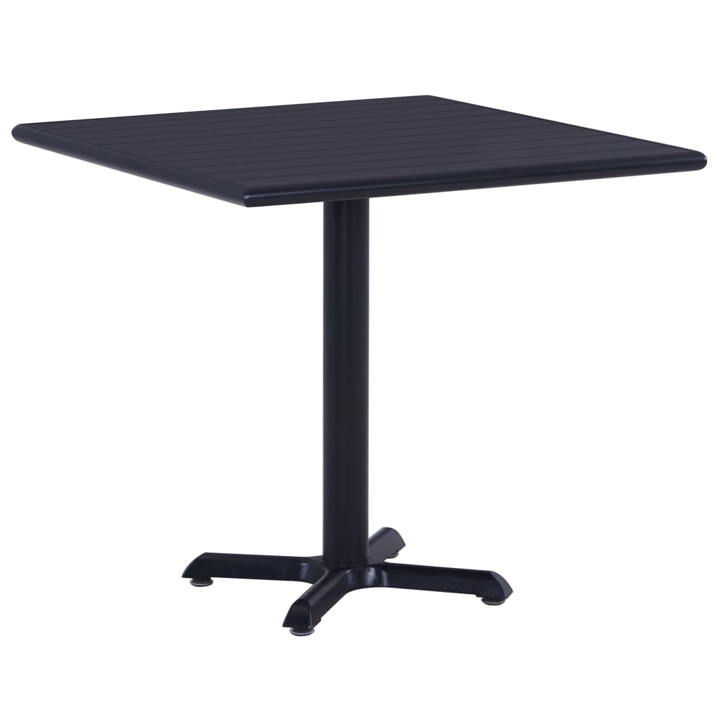 Tuintafel 80x80x75 cm zwart - AllerleiShop