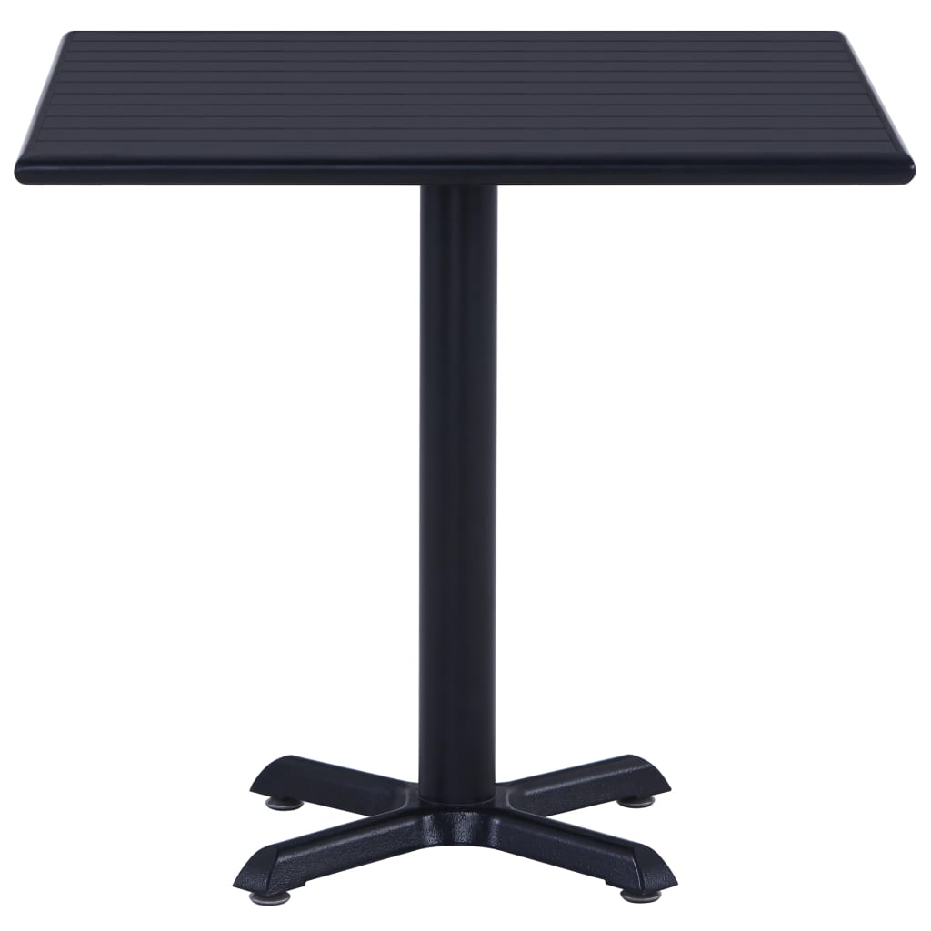 Tuintafel 80x80x75 cm zwart - AllerleiShop