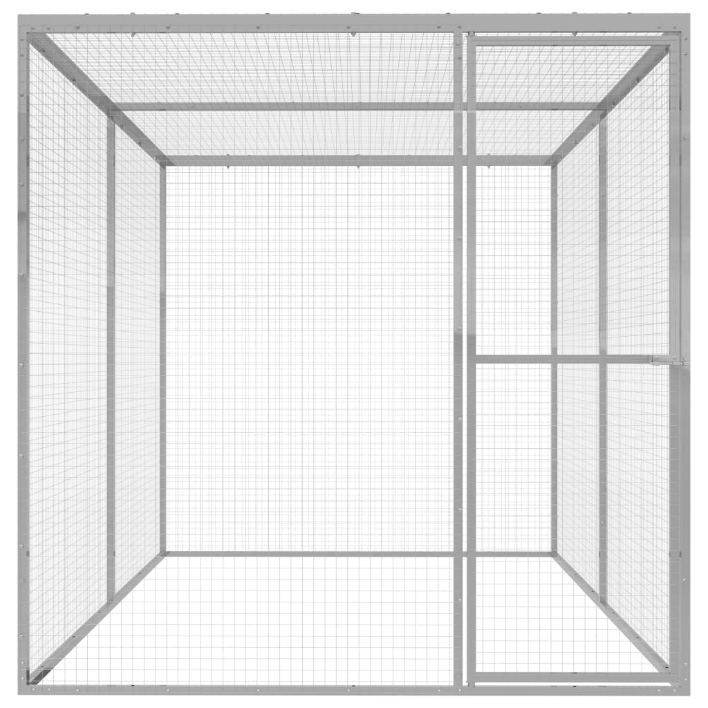 Kattenkooi 3x1,5x1,5 m gegalvaniseerd staal