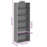 Kledingorganisers hangend 2 st met 6 schappen stof