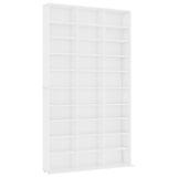 Cd-kast 102x16x177,5 cm bewerkt hout wit - AllerleiShop