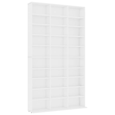 Cd-kast 102x16x177,5 cm bewerkt hout wit - AllerleiShop