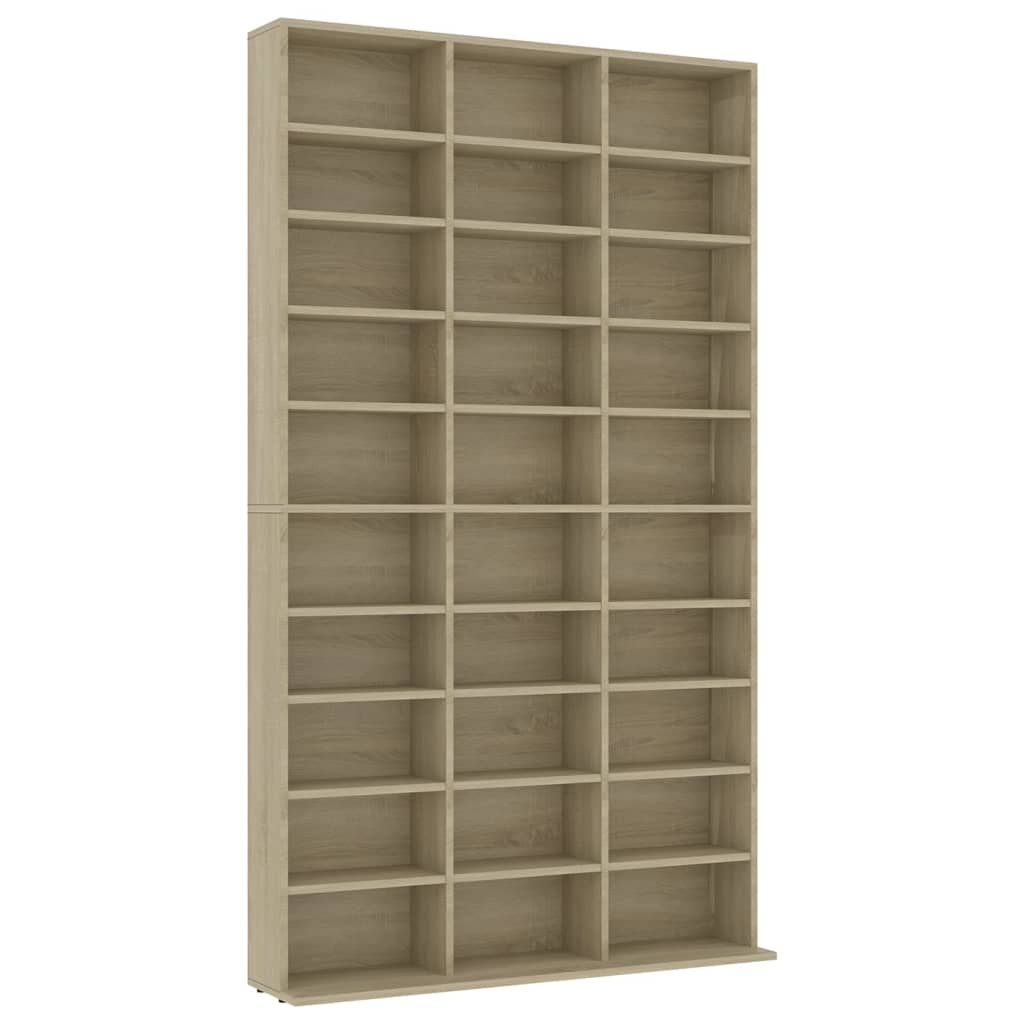 Cd-kast 102x16x177,5 cm bewerkt hout sonoma eikenkleurig - AllerleiShop