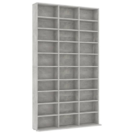 Cd-kast 102x16x177,5 cm bewerkt hout betongrijs - AllerleiShop