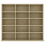 Cd-kast 102x23x89,5 cm bewerkt hout sonoma eikenkleurig - AllerleiShop