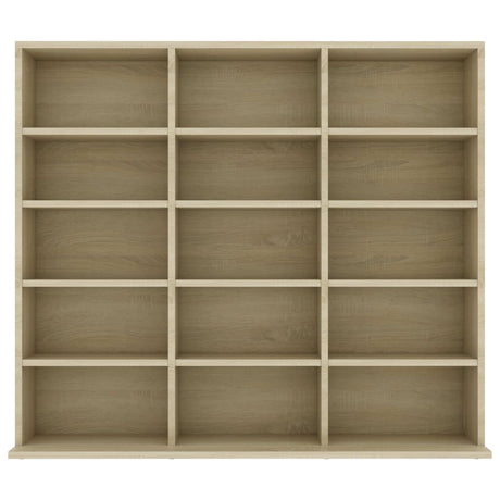 Cd-kast 102x23x89,5 cm bewerkt hout sonoma eikenkleurig - AllerleiShop