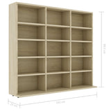 Cd-kast 102x23x89,5 cm bewerkt hout sonoma eikenkleurig - AllerleiShop