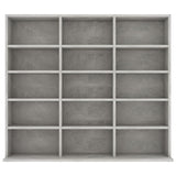 Cd-kast 102x23x89,5 cm bewerkt hout betongrijs - AllerleiShop