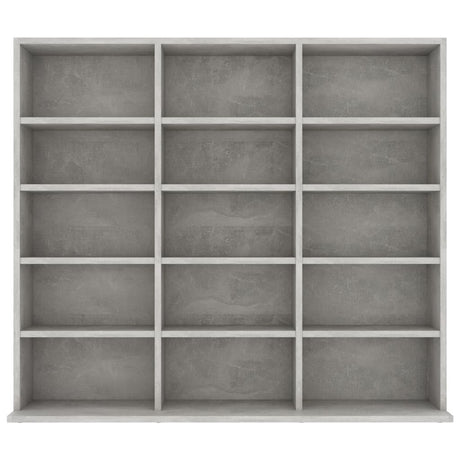 Cd-kast 102x23x89,5 cm bewerkt hout betongrijs - AllerleiShop