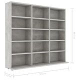 Cd-kast 102x23x89,5 cm bewerkt hout betongrijs - AllerleiShop