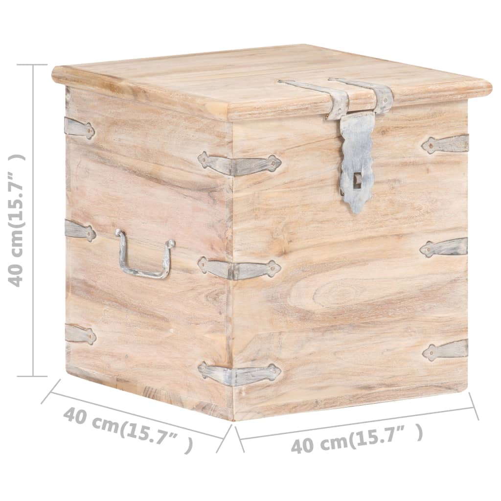 Opbergkist 40x40x40 cm massief acaciahout