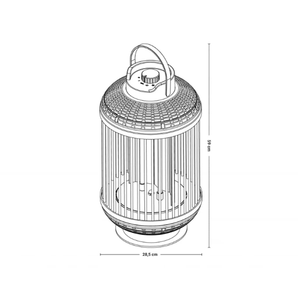 Sunred Tafelverwarmer Indox 1200 W halogeen zwart - AllerleiShop