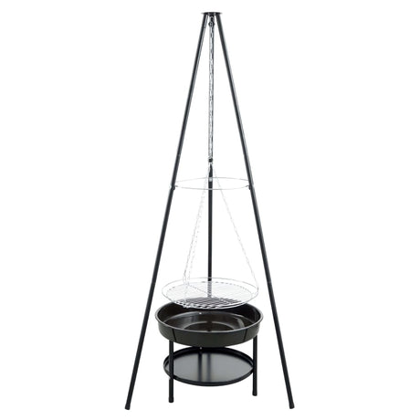 RedFire Tuinbarbecue met driepoot en vuurschaal 50 cm zwart - AllerleiShop