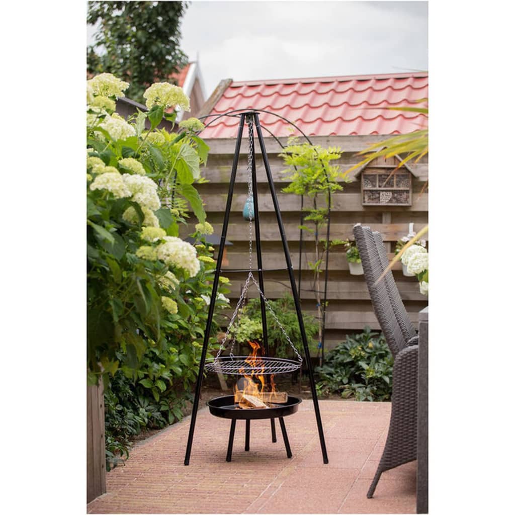 RedFire Tuinbarbecue met driepoot en vuurschaal 50 cm zwart - AllerleiShop