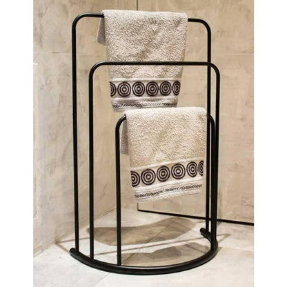 Bathroom Solutions Handdoekenrek staand 49,5x75 cm metaal zwart - AllerleiShop