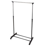 Storage solutions Kledingrek met wielen enkele stang 80x42x(90-165) cm - AllerleiShop