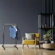 Storage solutions Kledingrek met wielen enkele stang 80x42x(90-165) cm - AllerleiShop