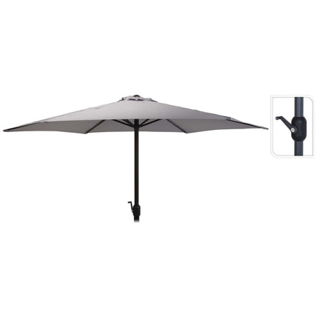 ProGarden Parasol Monica 270 cm lichtgrijs - AllerleiShop