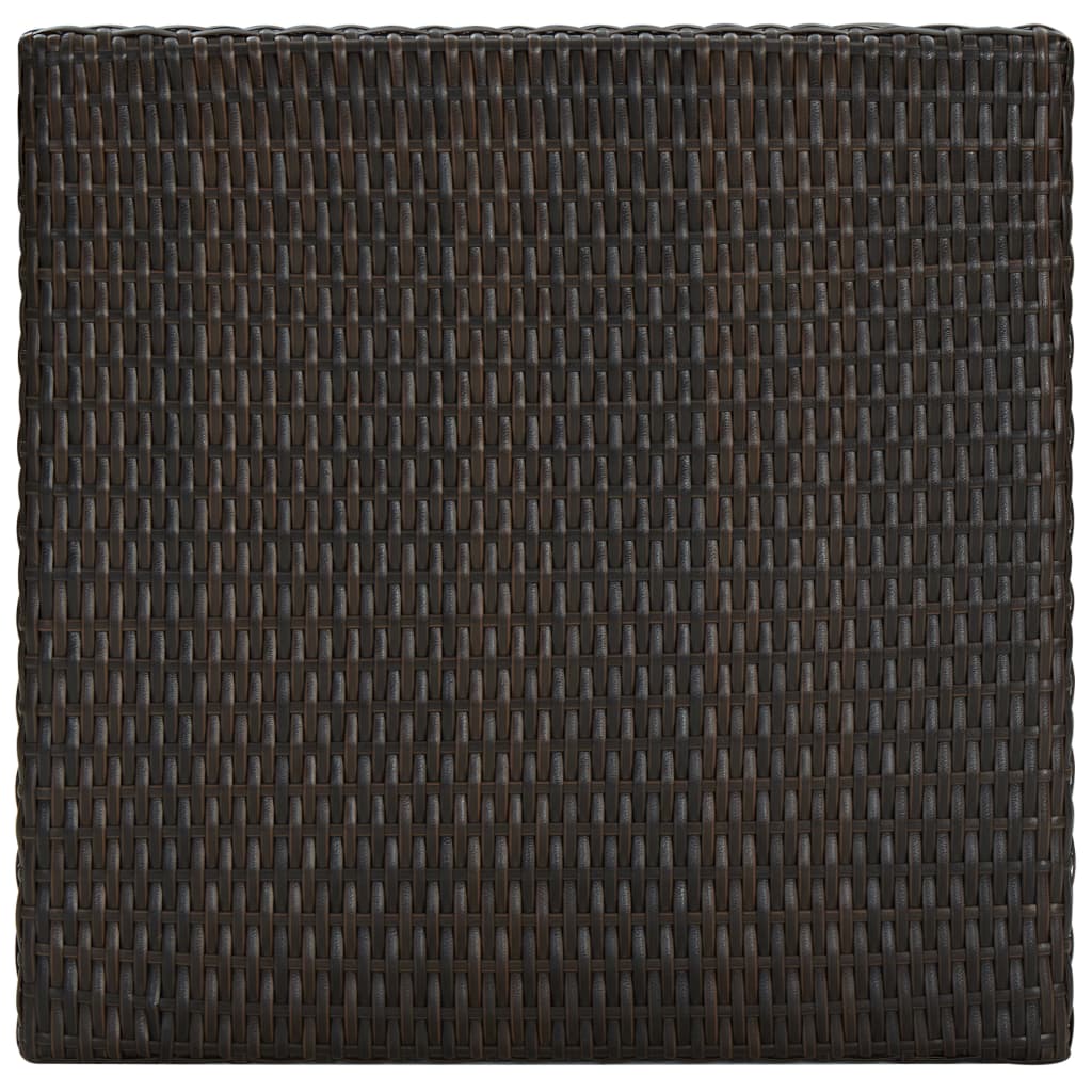 Tuinbartafel 60,5x60,5x110,5 cm poly rattan bruin - AllerleiShop