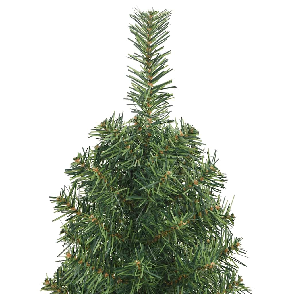 Kunstkerstboom met standaard smal 150 cm PVC groen - AllerleiShop