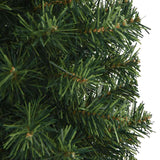 Kunstkerstboom met standaard smal 150 cm PVC groen - AllerleiShop