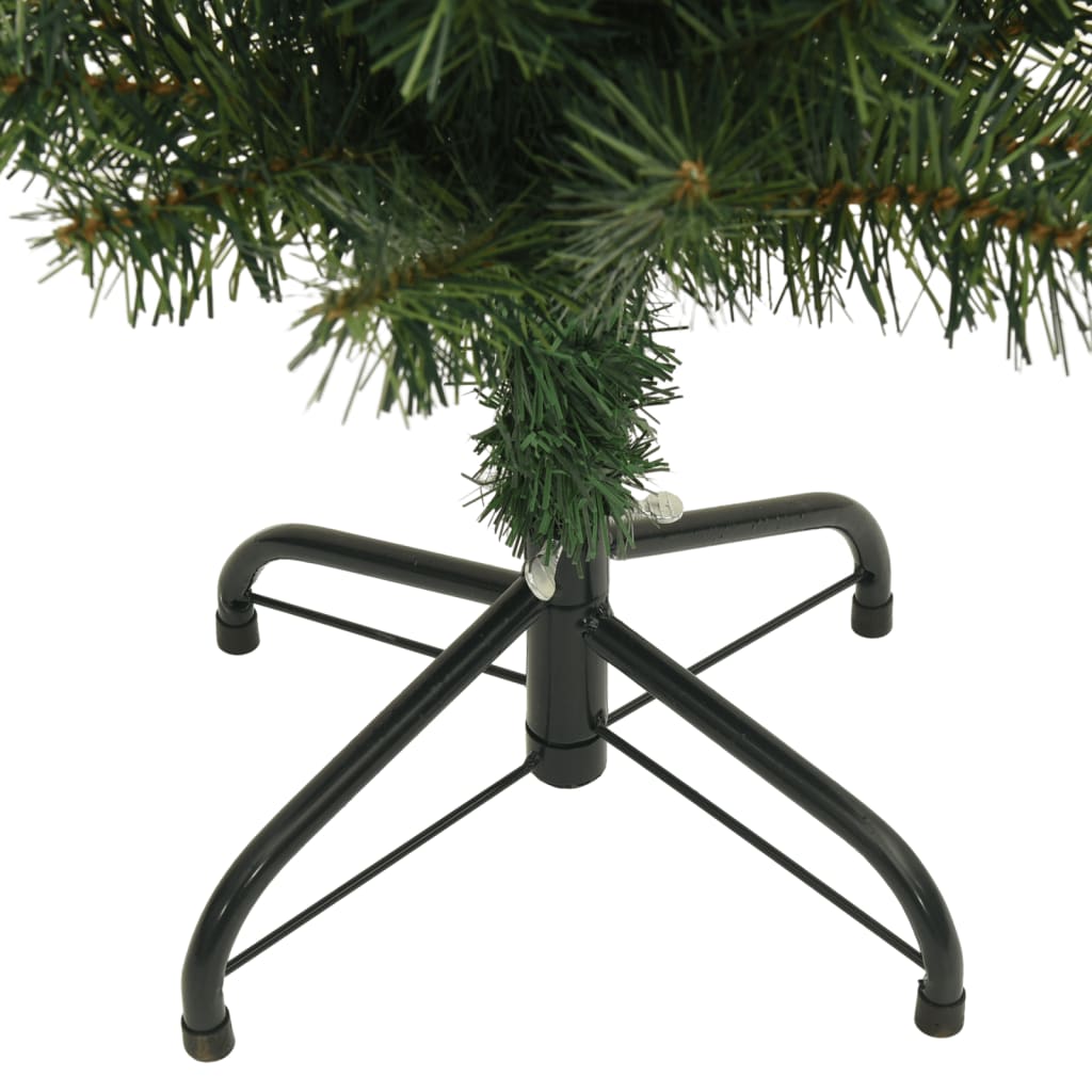 Kunstkerstboom met standaard smal 150 cm PVC groen - AllerleiShop