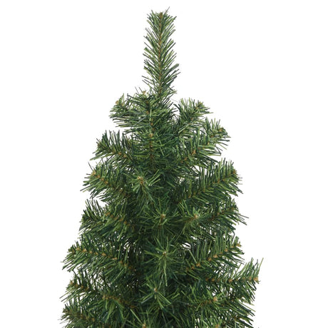 Kunstkerstboom met standaard smal 180 cm PVC groen - AllerleiShop