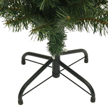 Kunstkerstboom met standaard smal 180 cm PVC groen - AllerleiShop