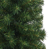 Kunstkerstboom met standaard smal 240 cm PVC groen - AllerleiShop