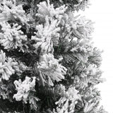 Kunstkerstboom met sneeuw smal 150 cm PVC groen - AllerleiShop