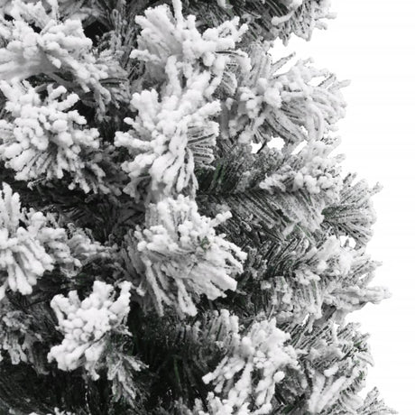 Kunstkerstboom met sneeuw smal 150 cm PVC groen - AllerleiShop